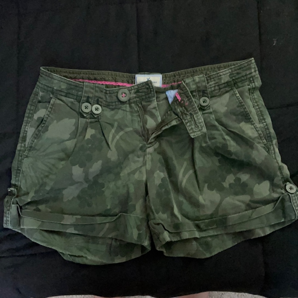 Green print shorts from American eagle
